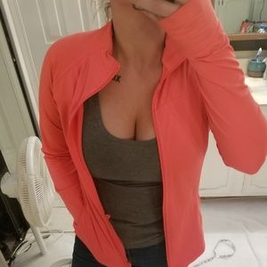 Neon Pink Jacket with Thumbholes M